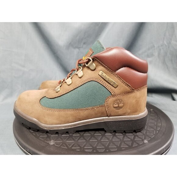 Timberland Youths Field Boot Waterproof Brown Green Size 2 NEW NO BOX! - Picture 5 of 12